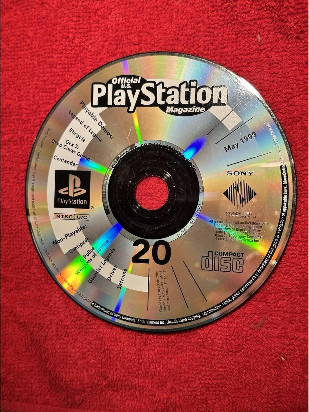 Official PlayStation Magazine Demo Disc # 20 May 1999 (Used, Disc Only)